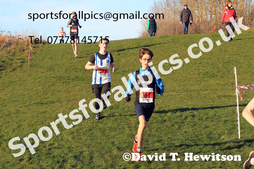 Boys under-15s, 2022 North Eastern Cross Country Champs., Temple Park, South Shields.  Photo: David T. Hewitson/Sports for All Pics